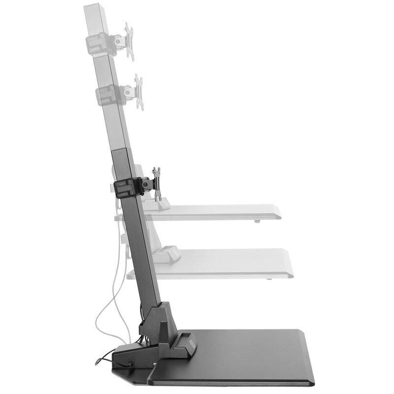 VonHaus Electric Single Monitor Riser Standing Desk Converter Wayfair